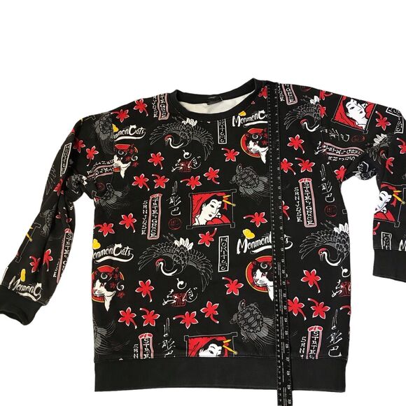 Monmon Cat Sun Cat French Terry Crewneck Size Xl - Picture 7 of 8